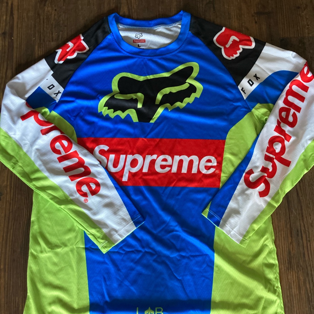 Supreme x fox racing motocross jersey
